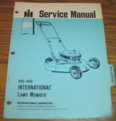 Ih 3330, 3331& 3332 push lawn mower service manual