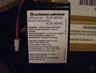 Lithonia elb 06042 replacement battery 