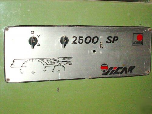 Sicar sliding table panel saw 2500 mm horizontal