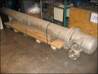 41 sq ft lje brunner heat exchanger, 304 s/s, 125/125#-