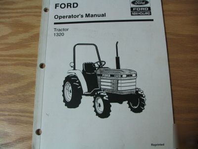 Ford 1320 tractor operators manual