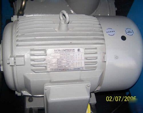Eaton industrial 40HP dual volt rotary air compressor