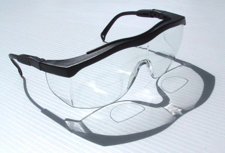 New brand protecto-specs +1.0 bifocal safety glasses 