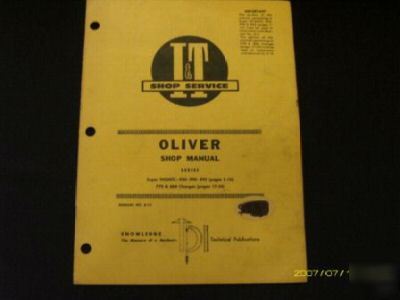 Oliver i&t manual super 99GMTC 950 990 995 770 880