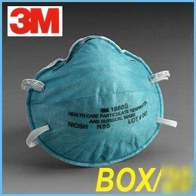 3M1860S N95 respirator surgical mask, 3M 1860S, box/20