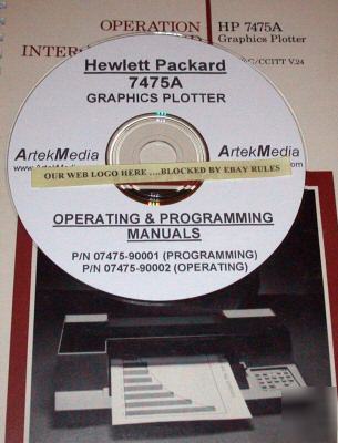 Hp 7475A operating & programming manuals (2)