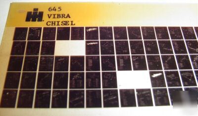 Ih 645 vibra chisel parts book catalog microfiche