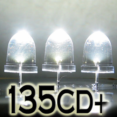 White led set of 5000 super bright 10MM 135000MCD+ f/r