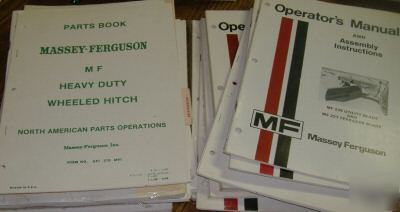New huge lot of massey ferguson operator's manuals 20