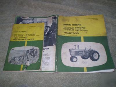 John deere 4020 tractor manual and F135H plow manual
