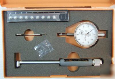 Mitutoyo dial indicator 2046-08 + bore gage 511-126 kit