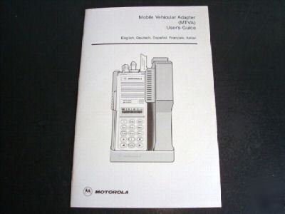 Motorola mtva installation & user manuals, ht mt mts(x)