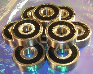 10 miniature bearing 6200-2RS 10MM x 30MM x 9 bearings