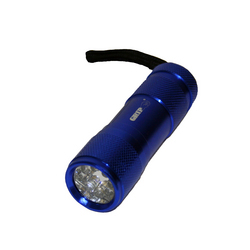 Blue mini grip 8 led flashlight