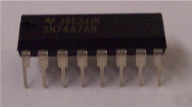 SN7447, ic 16 pdip, 16 pdip bcd-to-7-segment decoder
