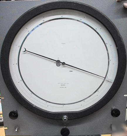 Heise 16 inch mirrored dial precision pressure gauge