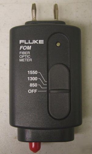 Fluke fom single mode multimode fiber optic meter