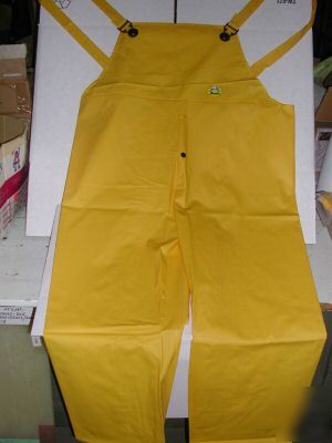 New bata sitex xl yellow bib overalls w/fly front