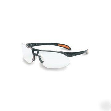 Uvex safety glasses black sct reflect 50 lens S4202