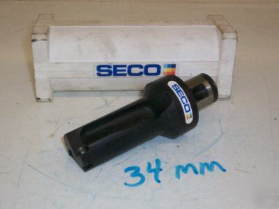  seco carboloy abs 50 shk carbide insert drill 34 mm