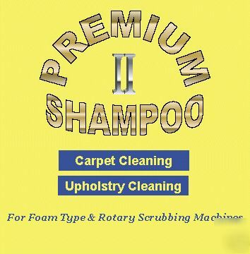 Premium shampoo i i - carpet/upholstry cleaning~gallon