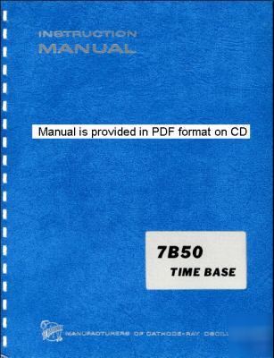Tek tektronix 7B50 service & operation manual