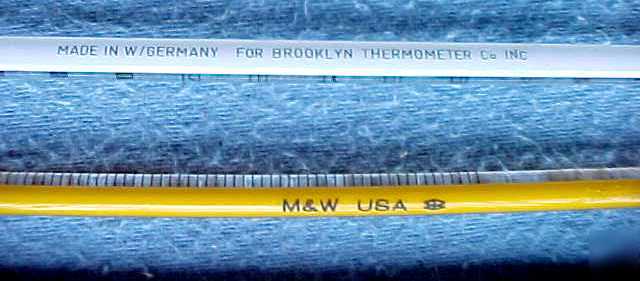 Two (2) immersion thermometers -- 205 degc --- 120 degf
