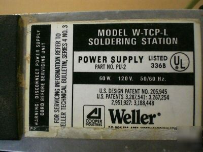 Weller solder station model wtcpl--broken
