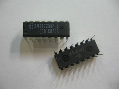 34PCS p/n KM41C256P8 ; integrated circuit