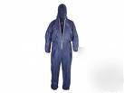 Blue disposable coverall/boilersuit/dust suit - medium
