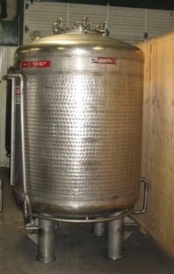 Used: mueller reactor, 530 gallon, 316 stainless steel,
