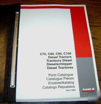 Case ih C70 C80 C90 C100 tractor parts catalog book cih