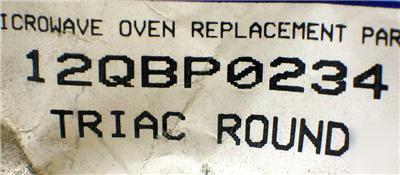 Microwave oven replacement part 12QBP0234 triac round
