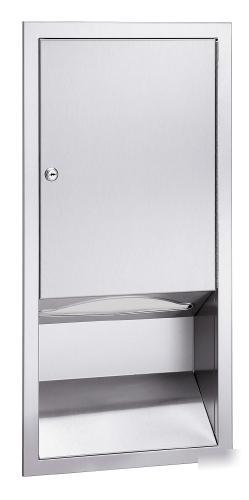 New bradley 244 recessed paper towel dispenser 
