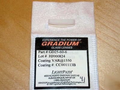 New lightpath gradium glass lenses GD25-60-6 * *