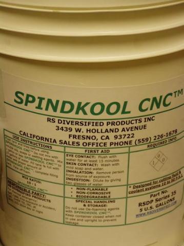 Spindkool 35 cnc biodeg coolant cutting fluid 5GAL