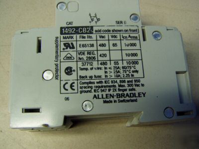 Allen bradley 2A 2P circuit breaker m/n: 1492-CB2 G020