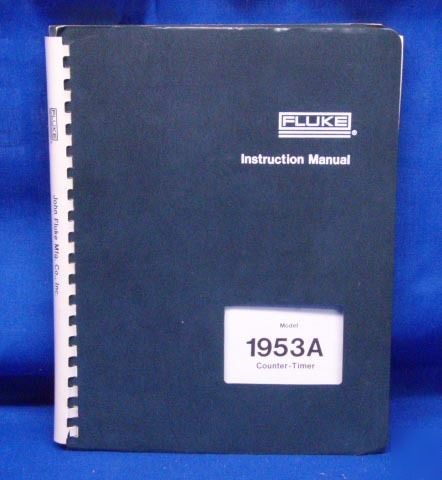 Fluke 1953A counter timer service manual