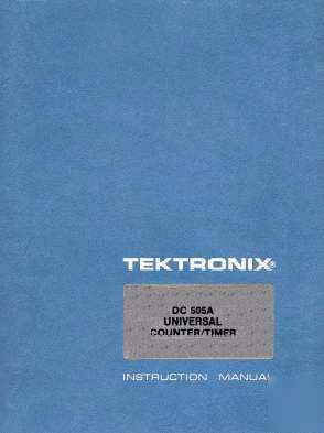 Tek DC505A dc 505A manual 2 resolutions +txtsrch+extras