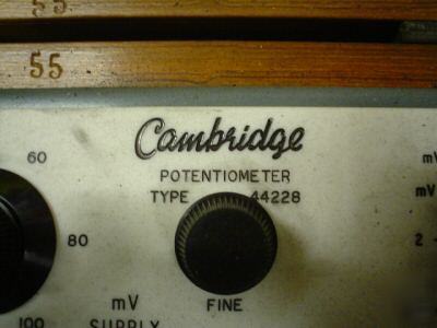 Cambridge portable potentiometer - type 442288 - vgc 