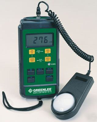 Greenlee digital light meter 93-172 with case and probe