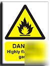 Highly flam.gases sign-s. rigid-200X250MM(wa-015-re)