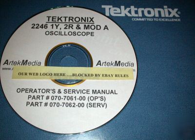 Tek 2246 1Y, 2R & mod-a ops & service manuals 2 volumes