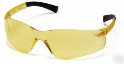 New 3 pyramex mini-ztek amber sun & safety glasses