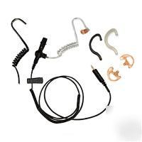 New earhugger police acoustic tube radio earpiece kit 