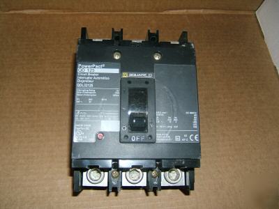 Square d QDL32125 125A 240V 3PH pole circuit breaker