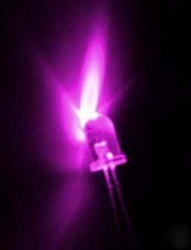 10 x 3MM ultra bright purple led + 470 resistor 60@4.99