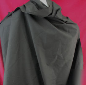 Solid black 100% cotton fabric 64