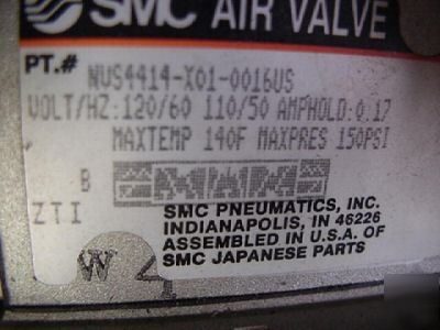 2 smc 3 way 5 port air solenoid valve 115V