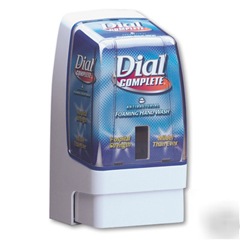 Dial foaming soap dispenser with placard dia 00041